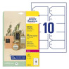 Avery T3002-10 Manillamærker hvide 190g Folie, 10ark