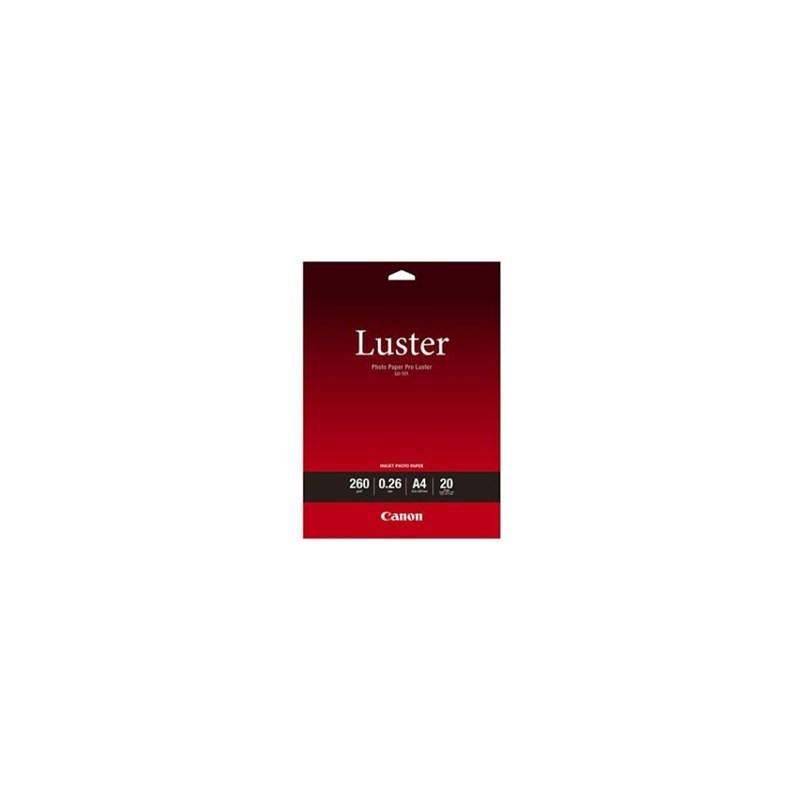 A4 Canon LU-101 Pro Luster Fotopapir 20ark (260g) A4 Canon LU-101 Pro Luster Fotopapir 20ark (260g)