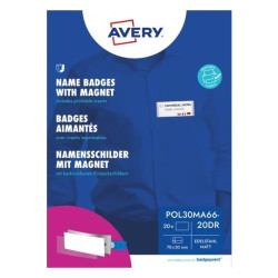 Avery POL30MA66-20DR Medarbejderskilte