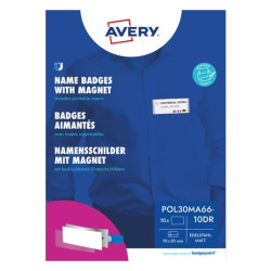 Avery POL30MA66-10DR Medarbejderskilte