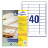 Avery LR3657 Universaletiketter af genbrugspapir