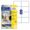 Avery LR3427-10 Universaletiketter af genbrugspapir 105x74mm 10ark
