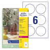 Avery L7788-25 Gennemsigtige runde etiketter