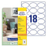 Avery L6024Rev-25 Aftagelige Ovale etiketter