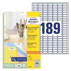 Avery L7658-25 Mini-etiketter hvide