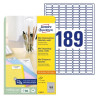 Avery L7658-25 Mini-etiketter hvide 25,4x10mm 25ark