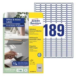 Avery L4731REV-10 Aftagelige universaletiketter