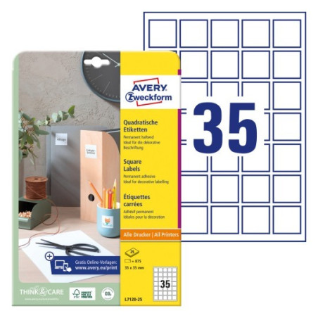 Avery L7120-25 QR Code Product labels
