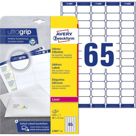 Avery L7651-25 Mini etiketter