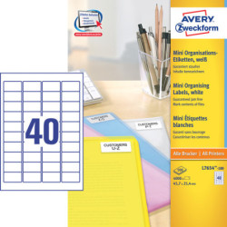 Avery L7654-100 Mini etiketter