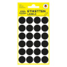 Avery 3003 Labels-Etiketter, sorte runde Ø18mm