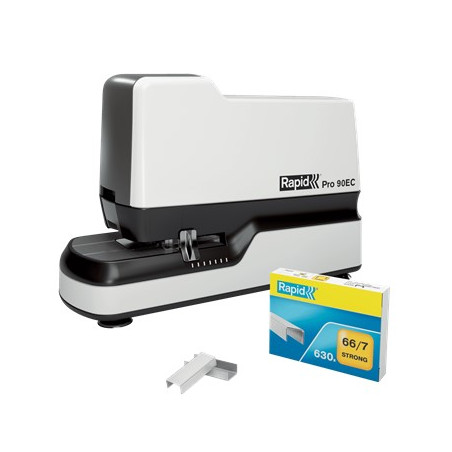 Hæftemaskine Rapid 90EC 66 Elektr. hvid