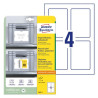 Avery 8001-5 Placard etiketholdere, forprintede 120x80mm 5ark