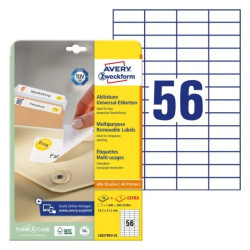 Avery L6027REV-25 Aftagelige etiketter