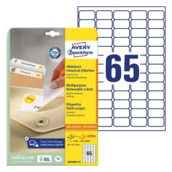 Avery L6026REV-25 Aftagelige etiketter