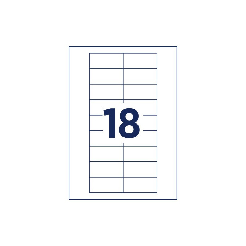 Avery DPC6530A-10 Printbare indstik, 65x30mm Avery DPC6530A-10 Printbare indstik, 65x30mm