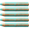 Stabilo woody 880-630 Brun tyk farveblyant 5stk