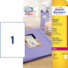 Avery L7767-40 Glossy etiketter 1 pr. ark 209 x 295 40 ark