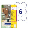 Avery 6229-10 Runde produktetiketter Ø80mm 10ark