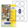 Avery 6227-10 Runde produktetiketter Ø65mm