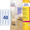 Avery L7781-25 Crystal klare etiketter 40 pr. ark 45