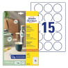 Avery 6225-10 Runde produktetiketter Ø51mm 10ark