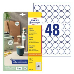 Avery 6223-10 Runde produktetiketter