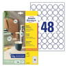 Avery 6223-10 Runde produktetiketter Ø30mm 10ark