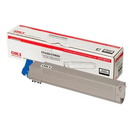 Tonerpatron 42918916 sort C9600-C9800, original OKI (15000s)