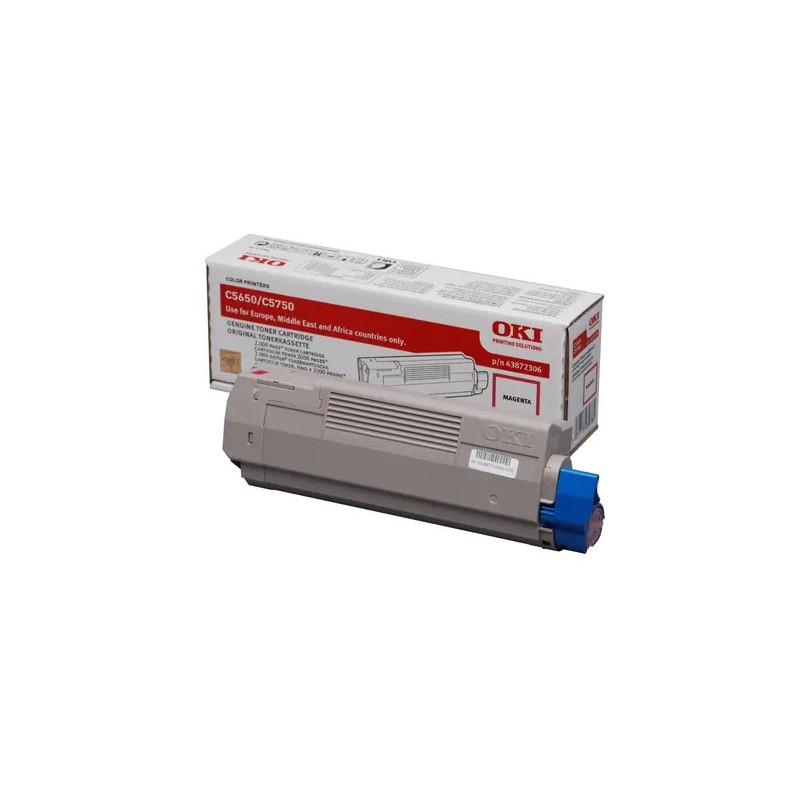 Tonerpatron OKI 43872306 magenta C5650-C5750 original (2000 sider)