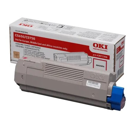 Tonerpatron OKI 43872306 magenta C5650-C5750 original (2000 sider)