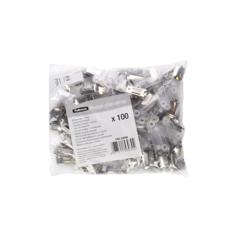 Fellowes 53030 Clips med plastik straps