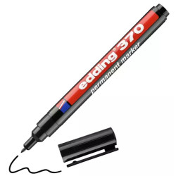 Edding 370-1 sort Permanent marker, rund spids 1mm