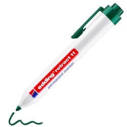 Edding 11-4 grøn retract permanent marker, rund spids 1,5-3mm