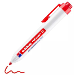 Edding 11-2 rød retract permanent marker, rund spids 1,5-3mm