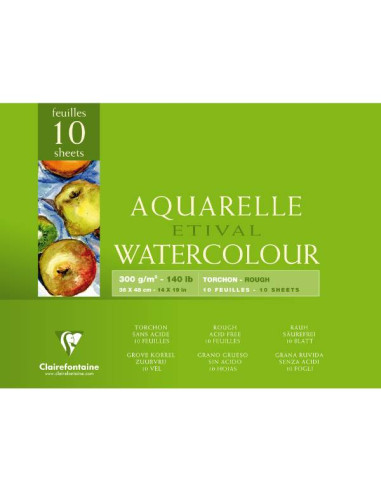 Etival 96563 Akvarelblokke 300gr. Torchon 36x48cm (4stk.)