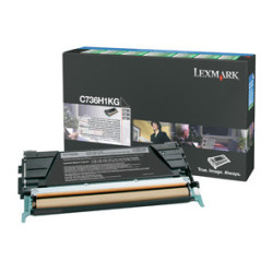 Tonerpatron C736H1KG Sort toner Høj kap. orig. Lexmark (12.000s)