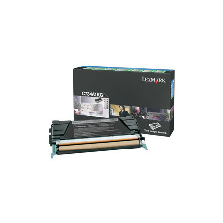 Tonerpatron C734A1KG Sort standard kapacitet