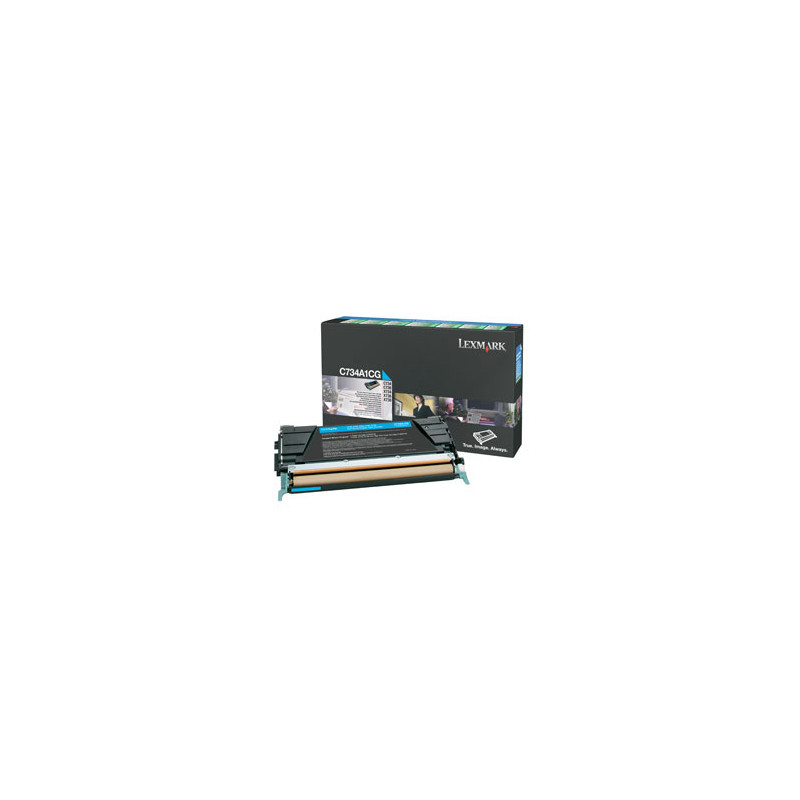 Tonerpatron C734A1CG Cyan standard kapacitet