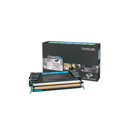 Tonerpatron C734A1CG Cyan standard kapacitet