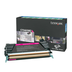 Tonerpatron C734A1MG Magenta standard kap. orig. Lexmark (6.000s)