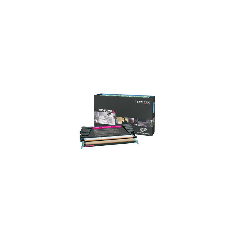 Tonerpatron C734A1MG Magenta standard kap. orig. Lexmark (6.000s)