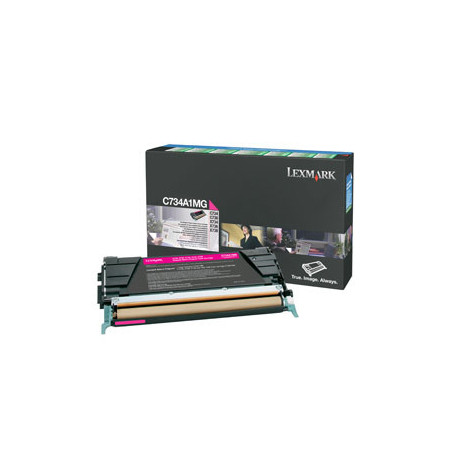 Tonerpatron C734A1MG Magenta standard kap. orig. Lexmark (6.000s)