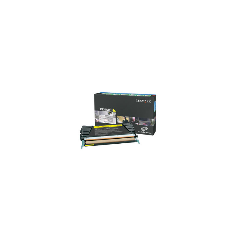 Tonerpatron C734A1YG Gul standard kapacitet