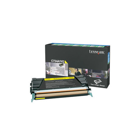 Tonerpatron C734A1YG Gul standard kapacitet