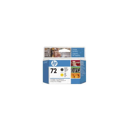 Printhoved nr. 72 C9384A Matt sort og Gul