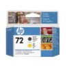 Printhoved nr. 72 C9384A Matt sort og Gul