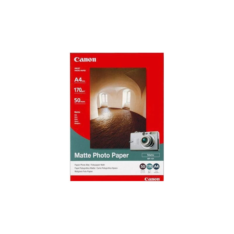 A4 Canon MP-101 mat foto inkjet papir 50ark (170g)