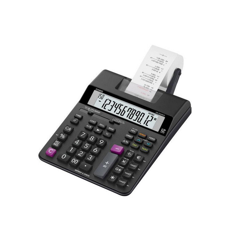 Casio HR-200RCE bordregnemaskine med strimmelprinter