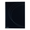Notesblok Memo A4 spiral lin. sort indb.